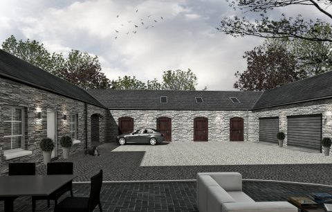 Country House Exterior courtyard